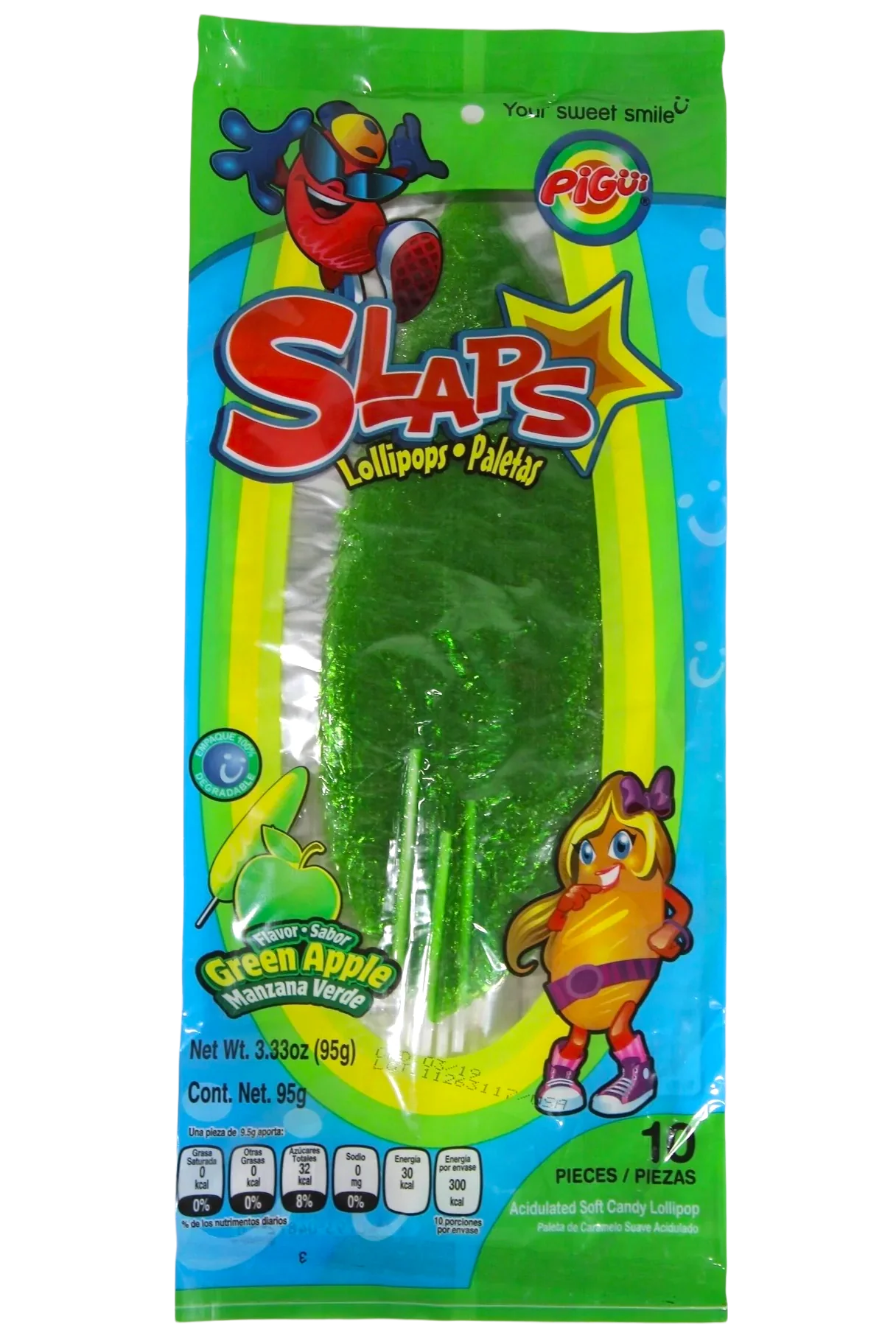 Pigui Slaps Candy Cachetadas 10 Count - Image 2