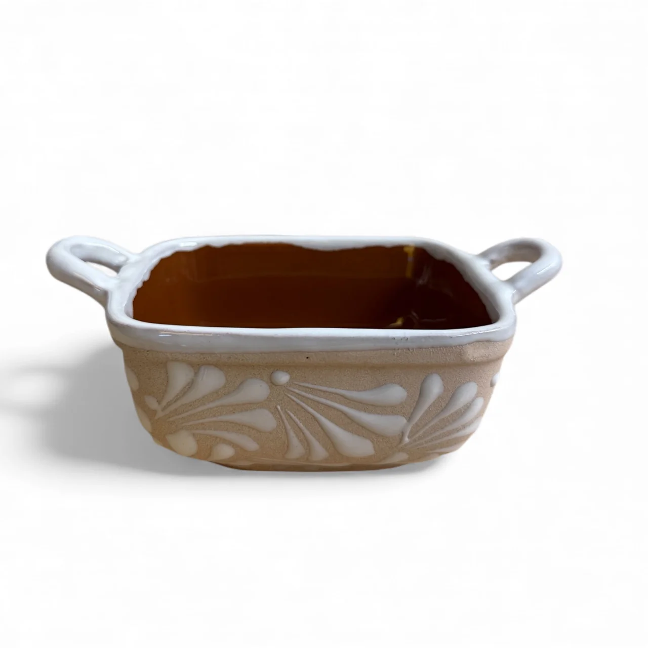 Cazuela Rectangular| Hand Made Engobe