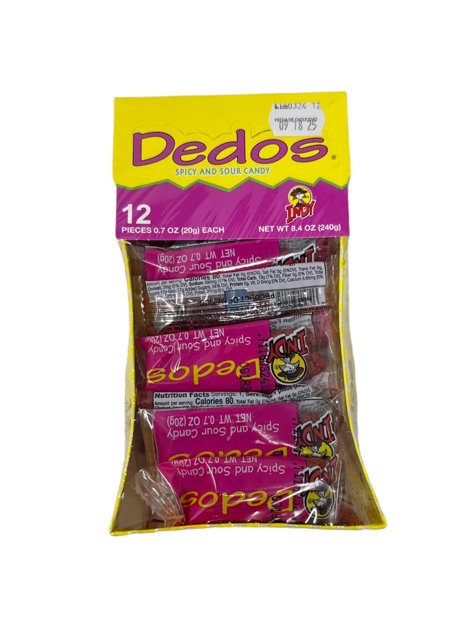 Dedos/ Fingers Spicy And Sour Candy
