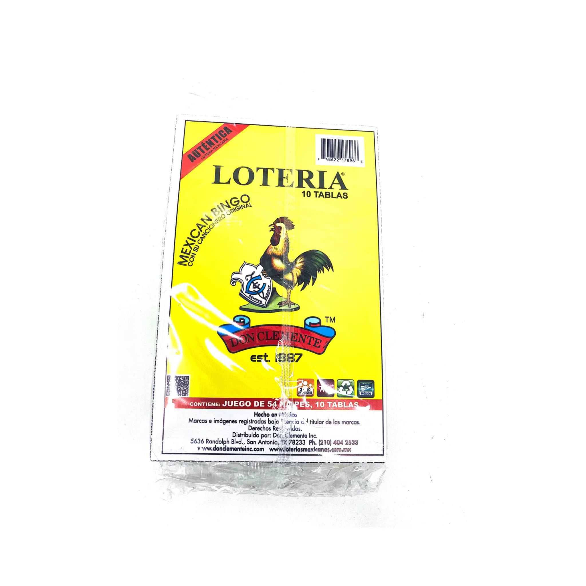 Don Clemente Loteria 10 Tablas