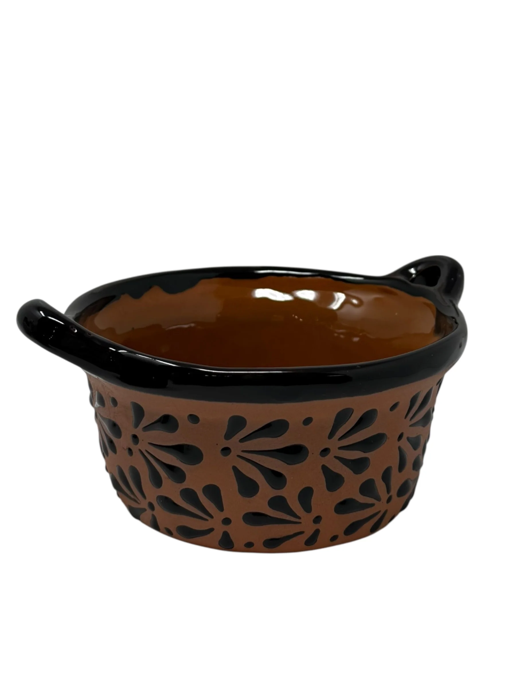 Engobe Salsa Bowl Cajeta with black