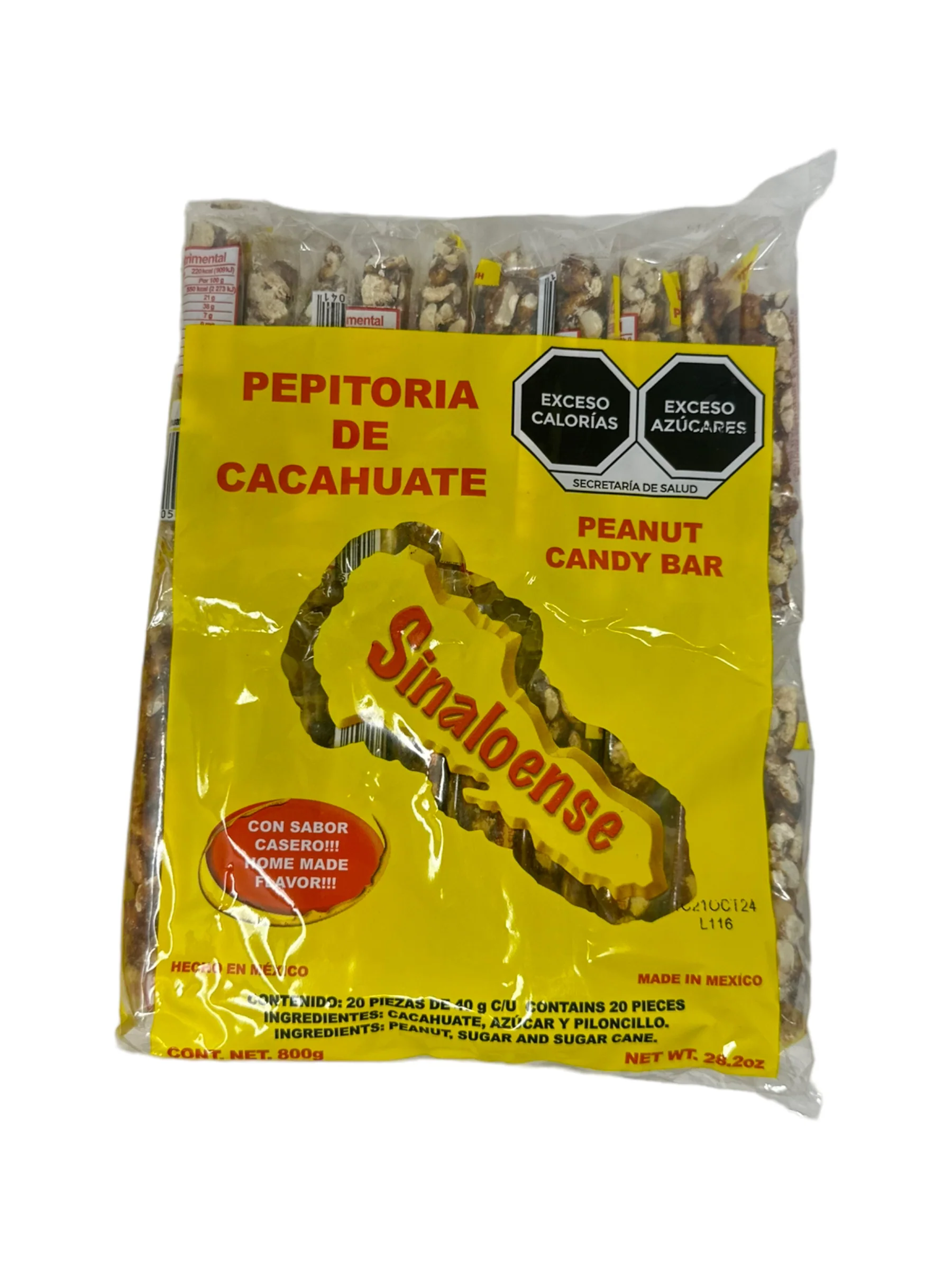 Sinaloense Pepitoria de Cacahuate / Peanut Candy Bar