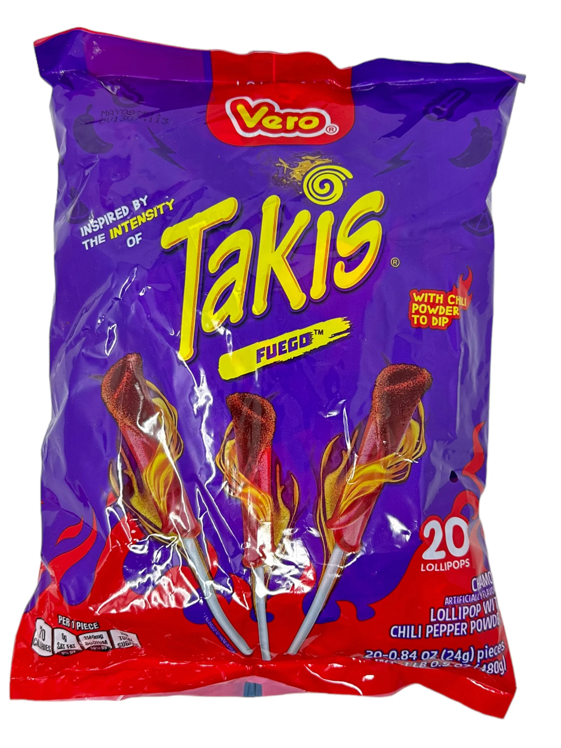 Vero Takis Fuego Paleta / Lollipop